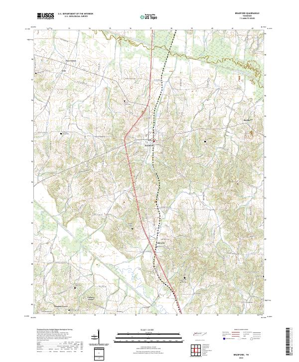 USGS Topographic Map – Bradford