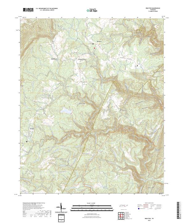 USGS Topographic Map – Brayton