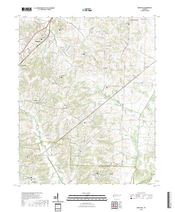 USGS Topographic Map – Brighton