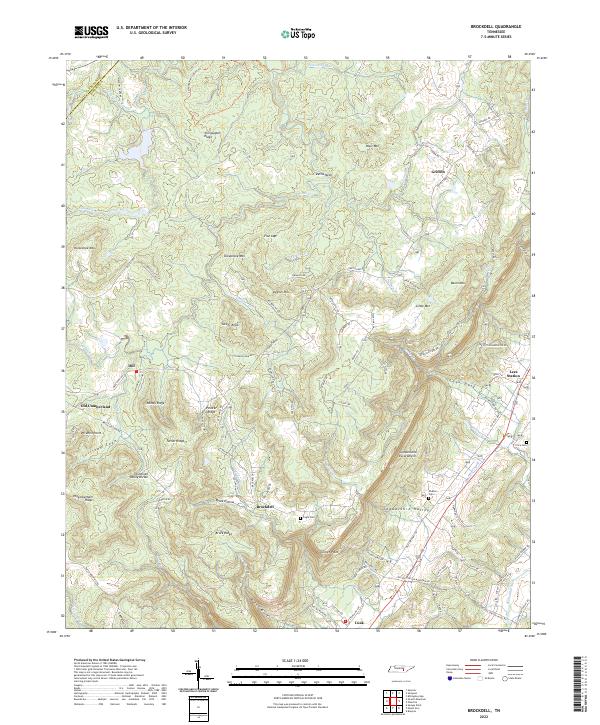 USGS Topographic Map – Brockdell