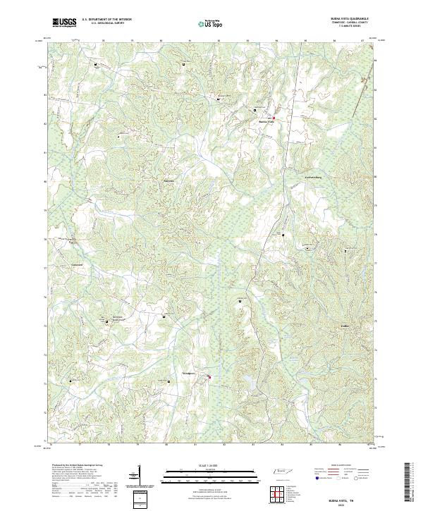 USGS Topographic Map – Buena Vista