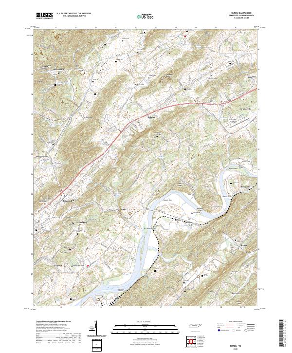 USGS Topographic Map – Burem