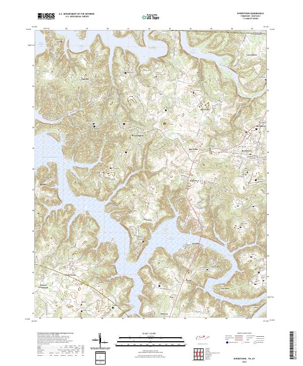 USGS Topographic Map – Byrdstown