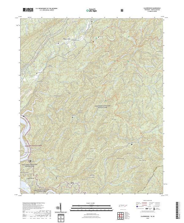 USGS Topographic Map – Calderwood