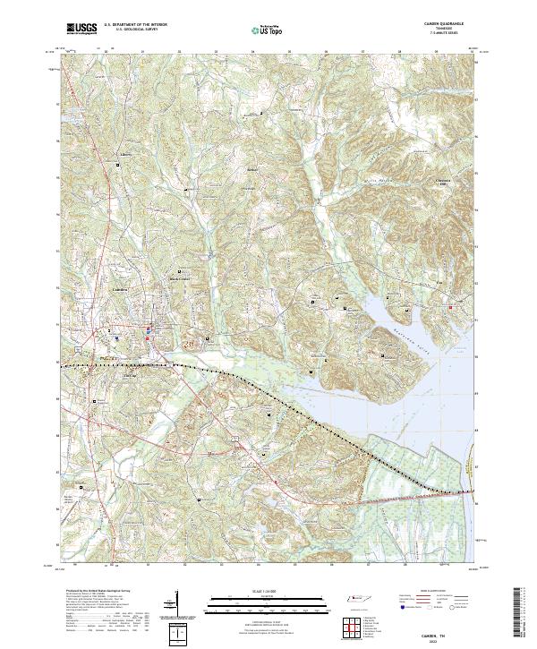 USGS Topographic Map – Camden