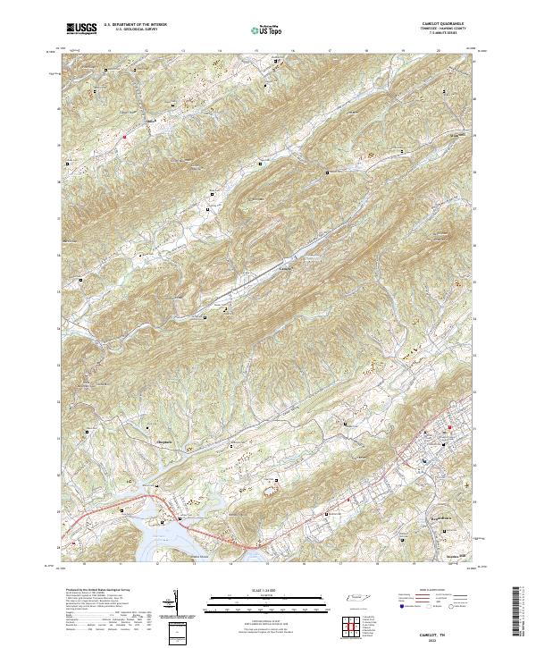 USGS Topographic Map – Camelot