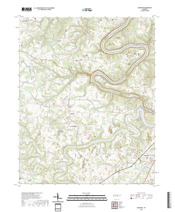 USGS Topographic Map – Campaign