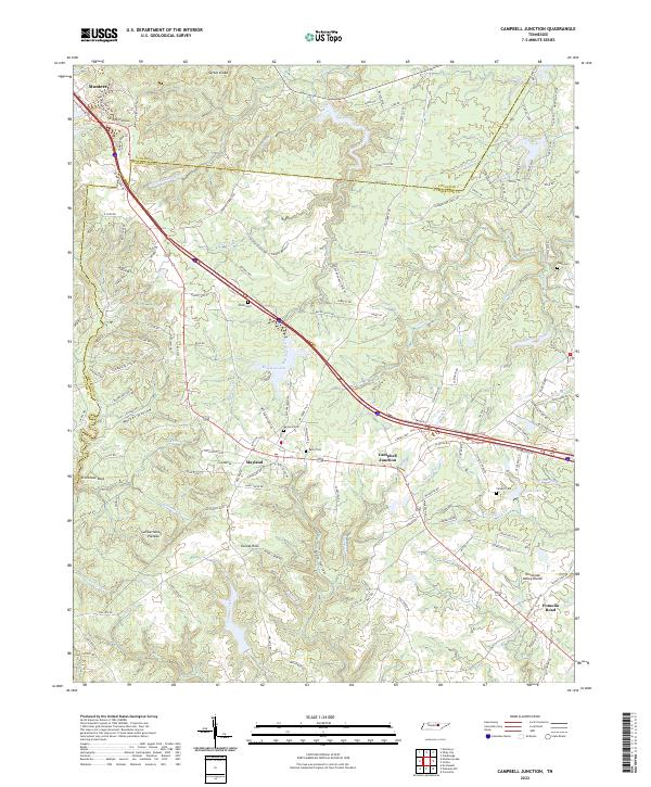 USGS Topographic Map – Campbell Junction
