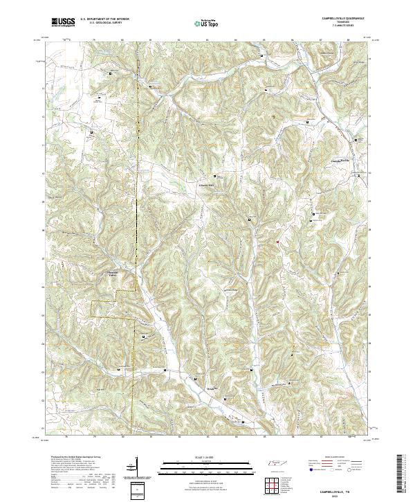 USGS Topographic Map – Campbellsville