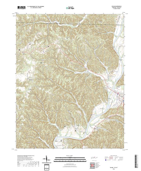 USGS Topographic Map – Celina