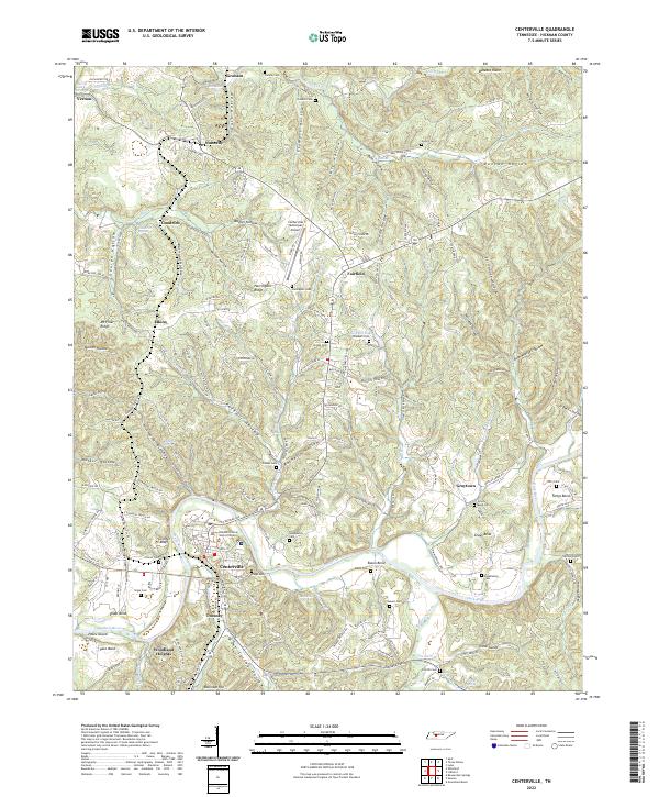 USGS Topographic Map – Centerville