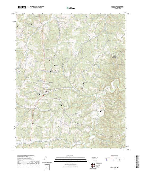 USGS Topographic Map – Charlotte