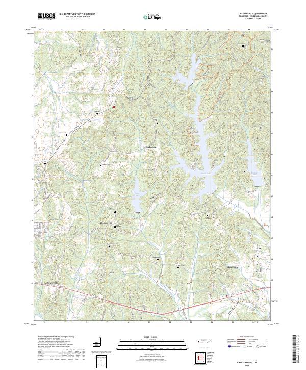 USGS Topographic Map – Chesterfield