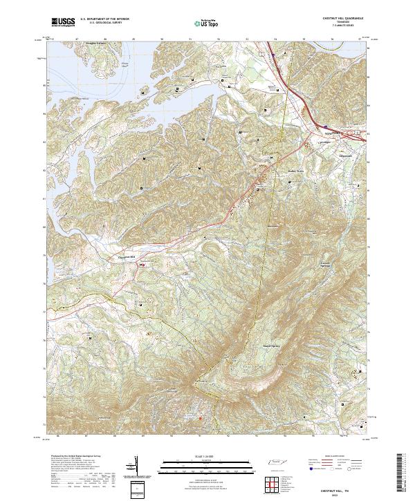 USGS Topographic Map – Chestnut Hill