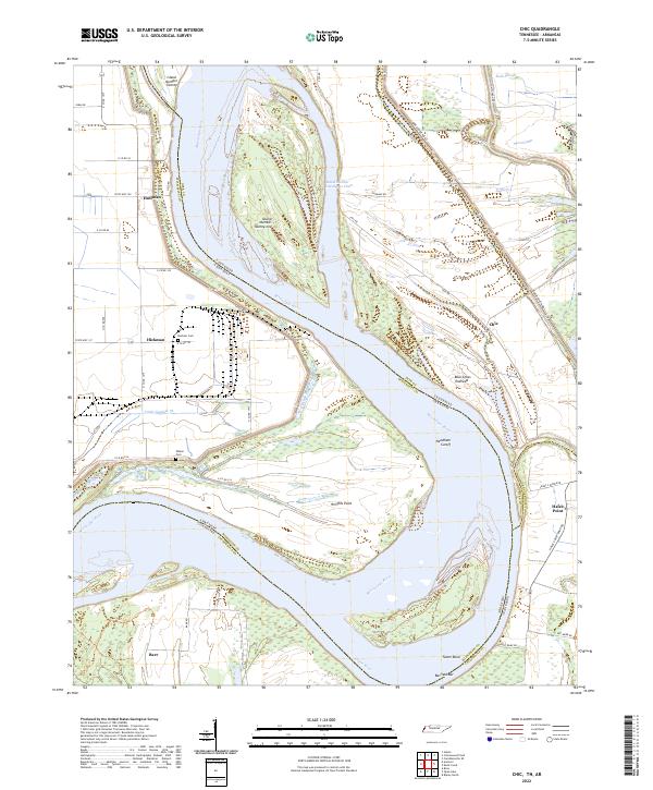 USGS Topographic Map – Chic