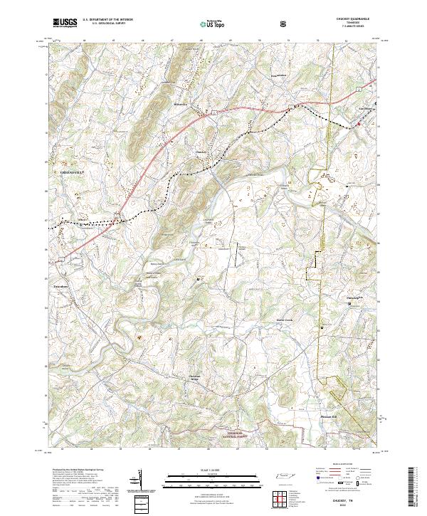 USGS Topographic Map – Chuckey