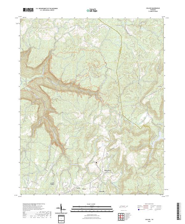 USGS Topographic Map – Collins