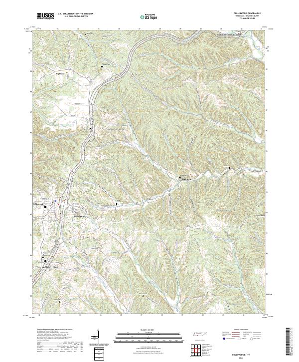 USGS Topographic Map – Collinwood