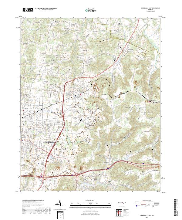 USGS Topographic Map – Cookeville East