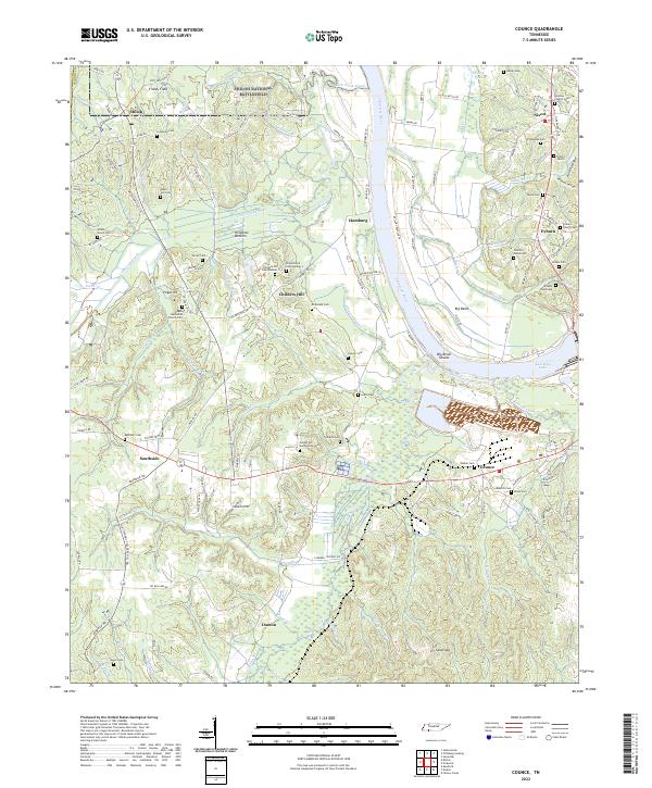 USGS Topographic Map – Counce