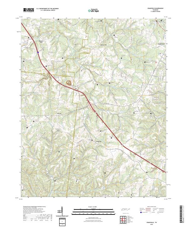 USGS Topographic Map – Craigfield