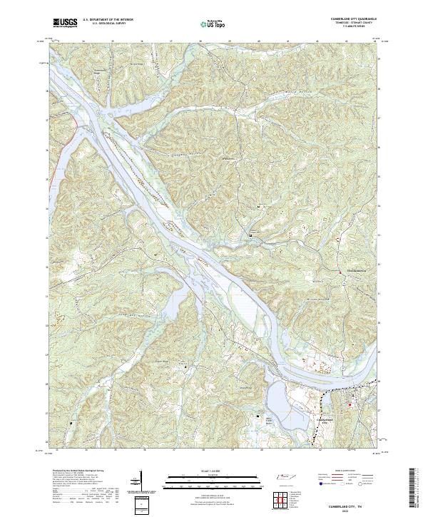 USGS Topographic Map – Cumberland City