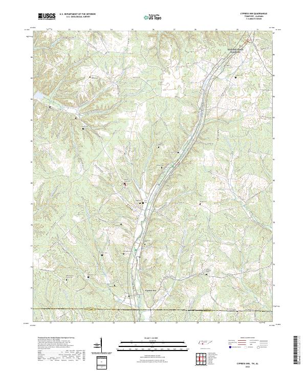 USGS Topographic Map – Cypress Inn