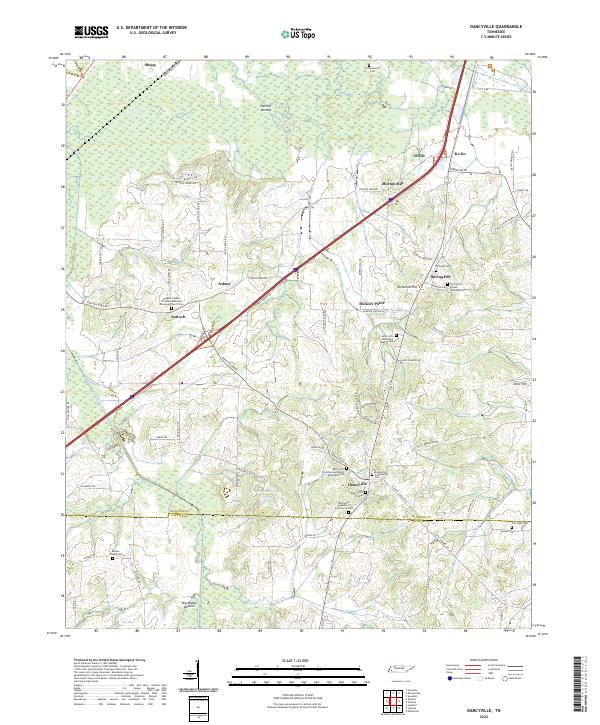 USGS Topographic Map – Dancyville