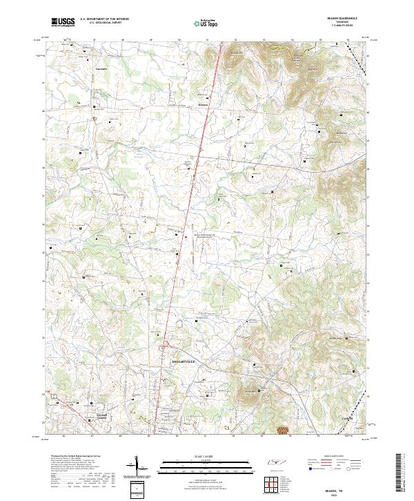 USGS Topographic Map – Deason