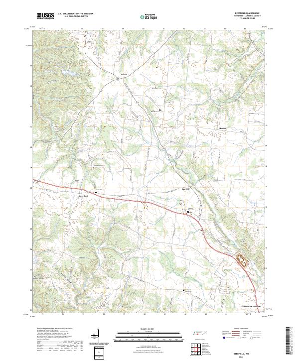 USGS Topographic Map – Deerfield