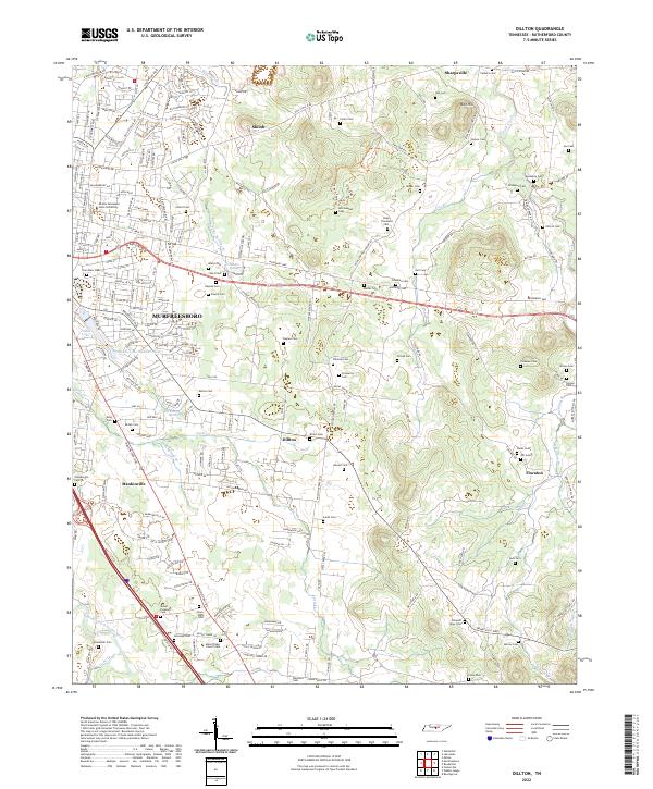 USGS Topographic Map – Dillton