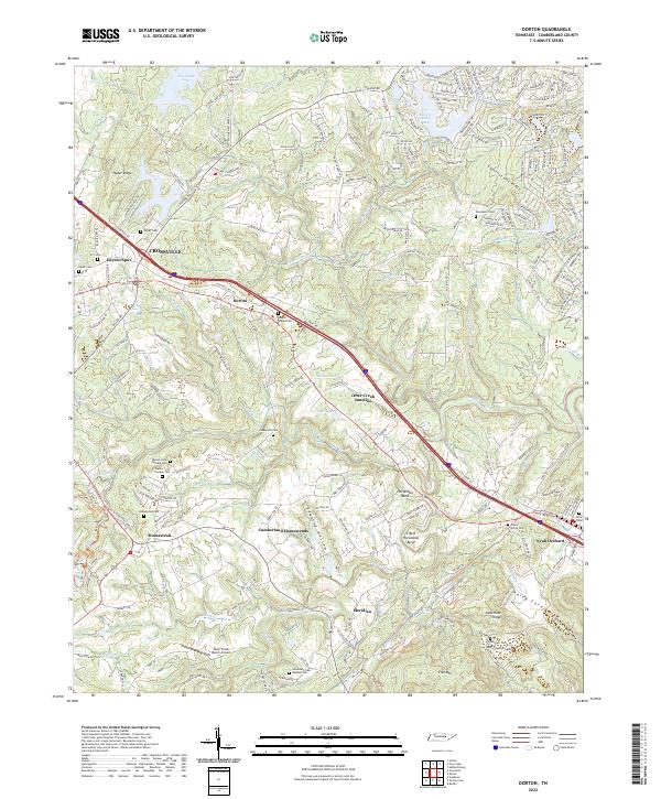 USGS Topographic Map – Dorton
