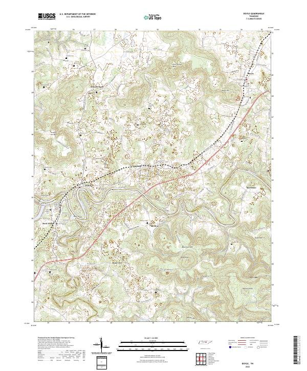 USGS Topographic Map – Doyle
