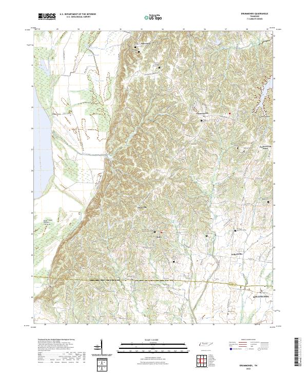 USGS Topographic Map – Drummonds