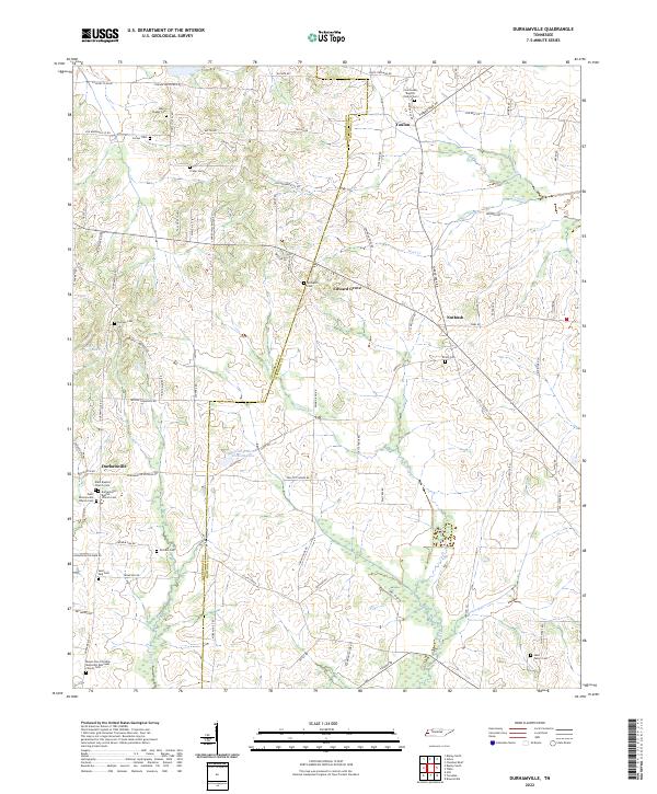 USGS Topographic Map – Durhamville