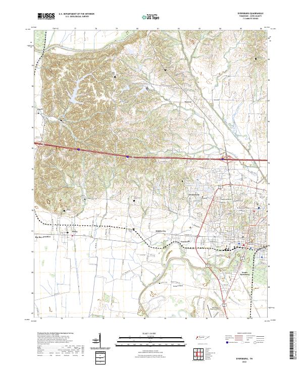 USGS Topographic Map – Dyersburg