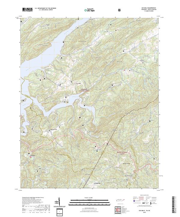 USGS Topographic Map – Elk Mills