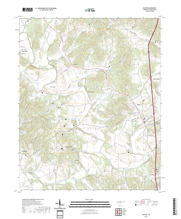 USGS Topographic Map – Elkton