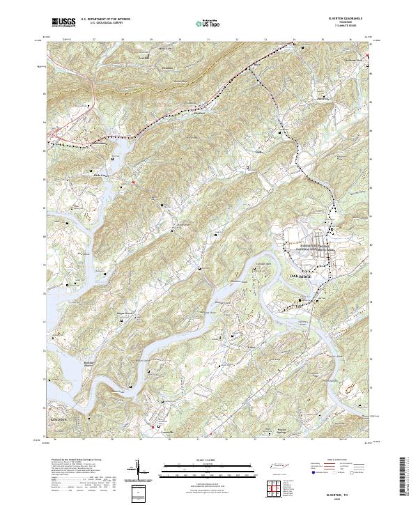 USGS Topographic Map – Elverton