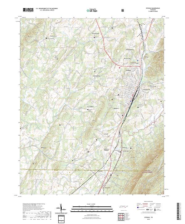 USGS Topographic Map – Etowah