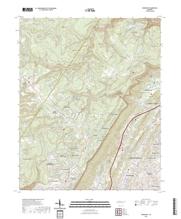 USGS Topographic Map – Fairmount