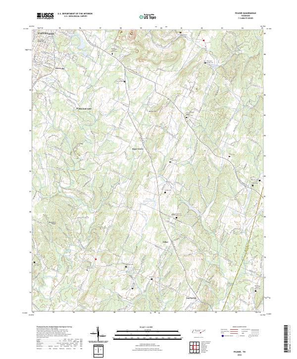 USGS Topographic Map – Felker