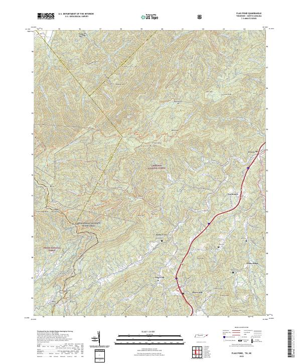 USGS Topographic Map – Flag Pond
