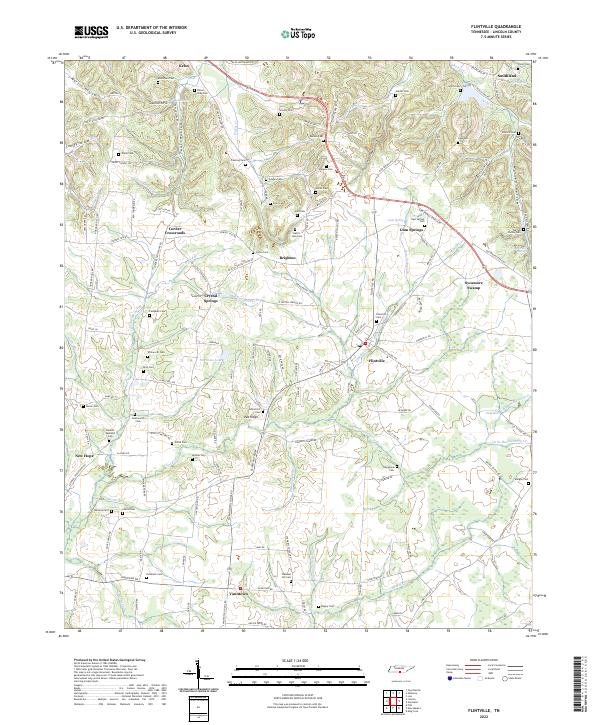 USGS Topographic Map – Flintville