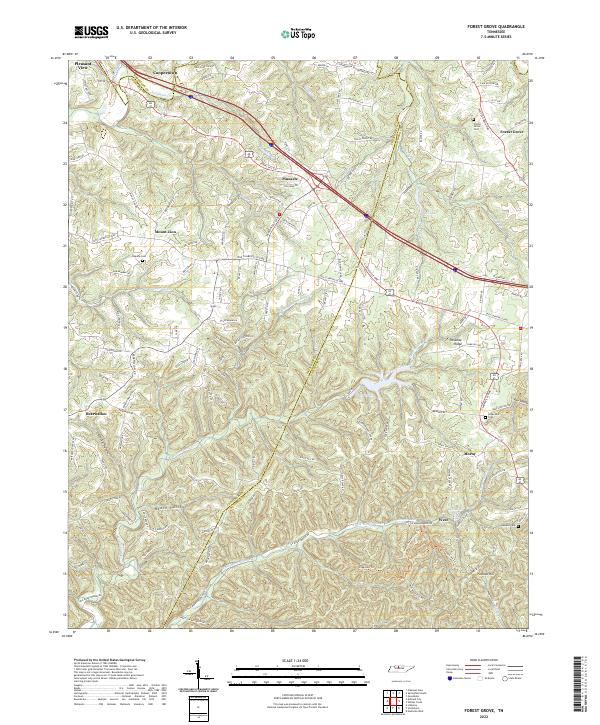 USGS Topographic Map – Forest Grove