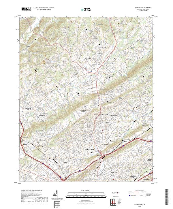 USGS Topographic Map – Fountain City