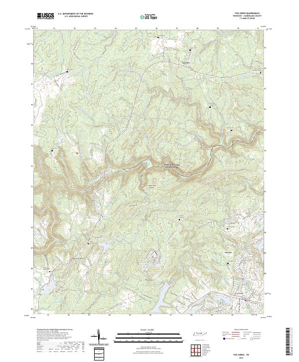 USGS Topographic Map – Fox Creek