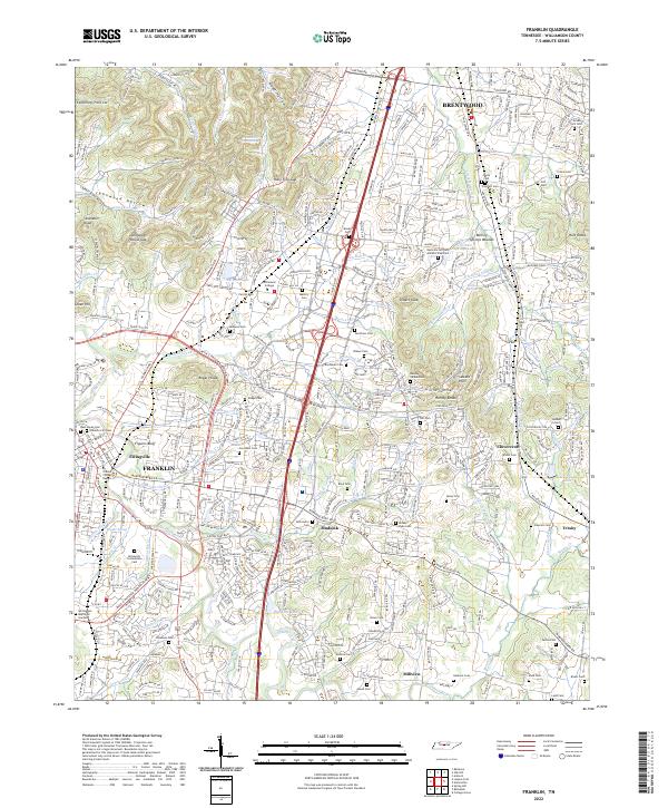 USGS Topographic Map – Franklin