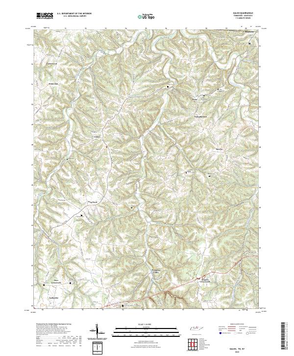 USGS Topographic Map – Galen