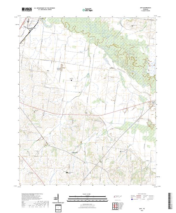 USGS Topographic Map – Gift